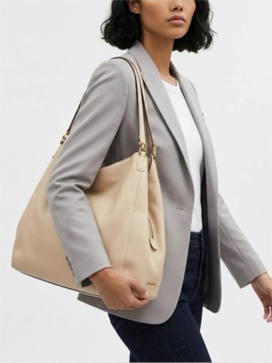 Coach Handbags - Coach Madison Phoebe Shoulder Bag in Ivory Pebbled Leather